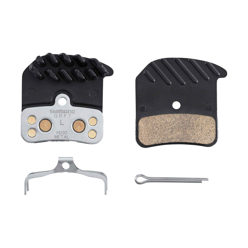 H03C Metal Pad with Fin, with Spring, with Split Pin, 1 Pair