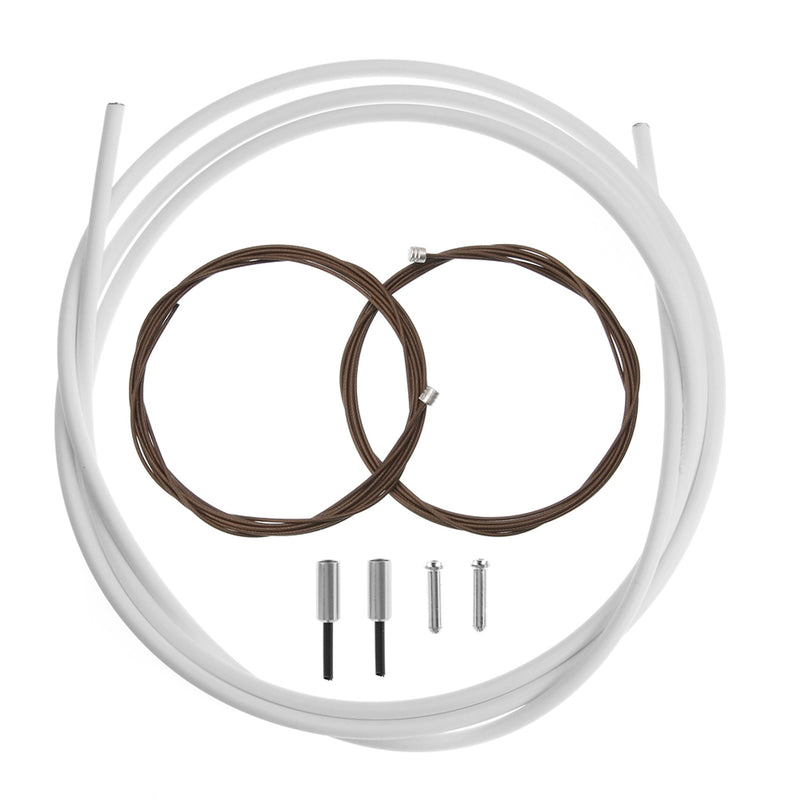 BC-9000 Road Polymer Brake Cable Set- White