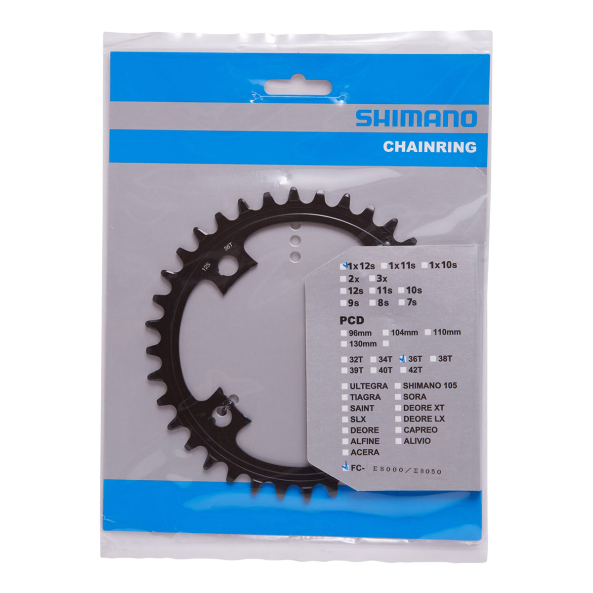 SM-CRE80-12 Chainring 36T (SM-CRE80-12-B)