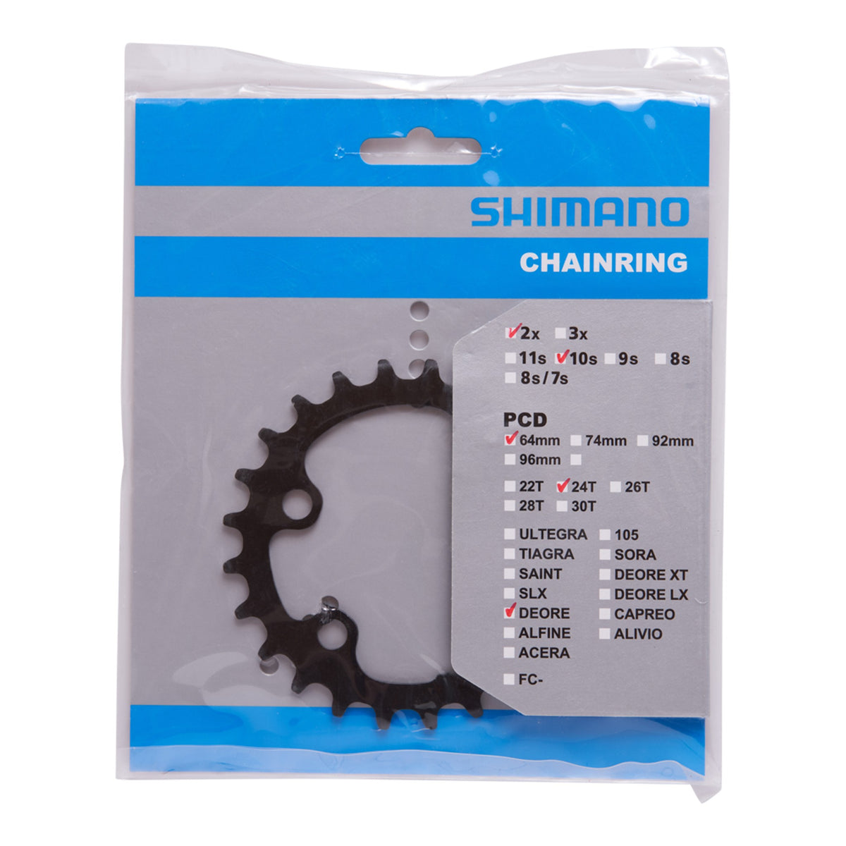 FC-M6000 Chainring 24T-BE for 34-24T