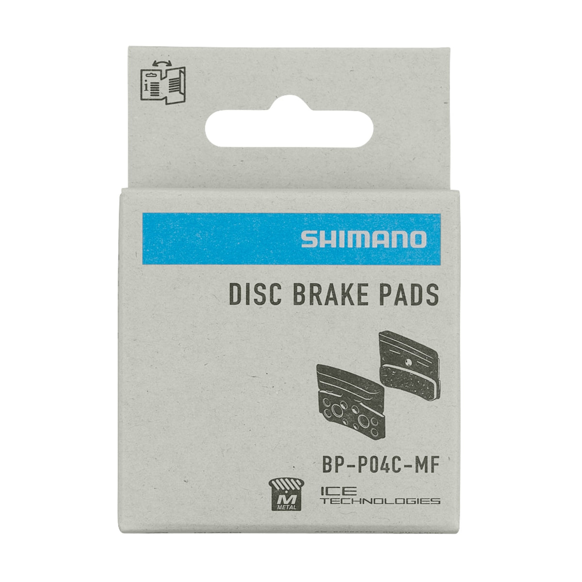 P04C-MF Metal Pad with Fin, with Spring, 1 Pair