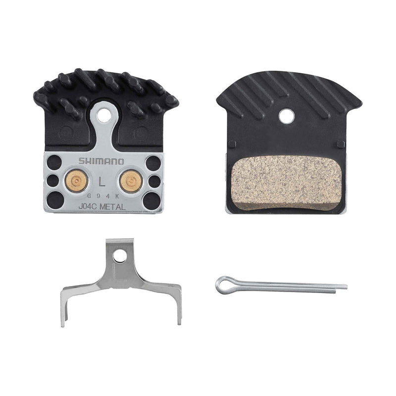 J04C Metal Pad with Fin, with Spring, with Split Pin, 1 Pair