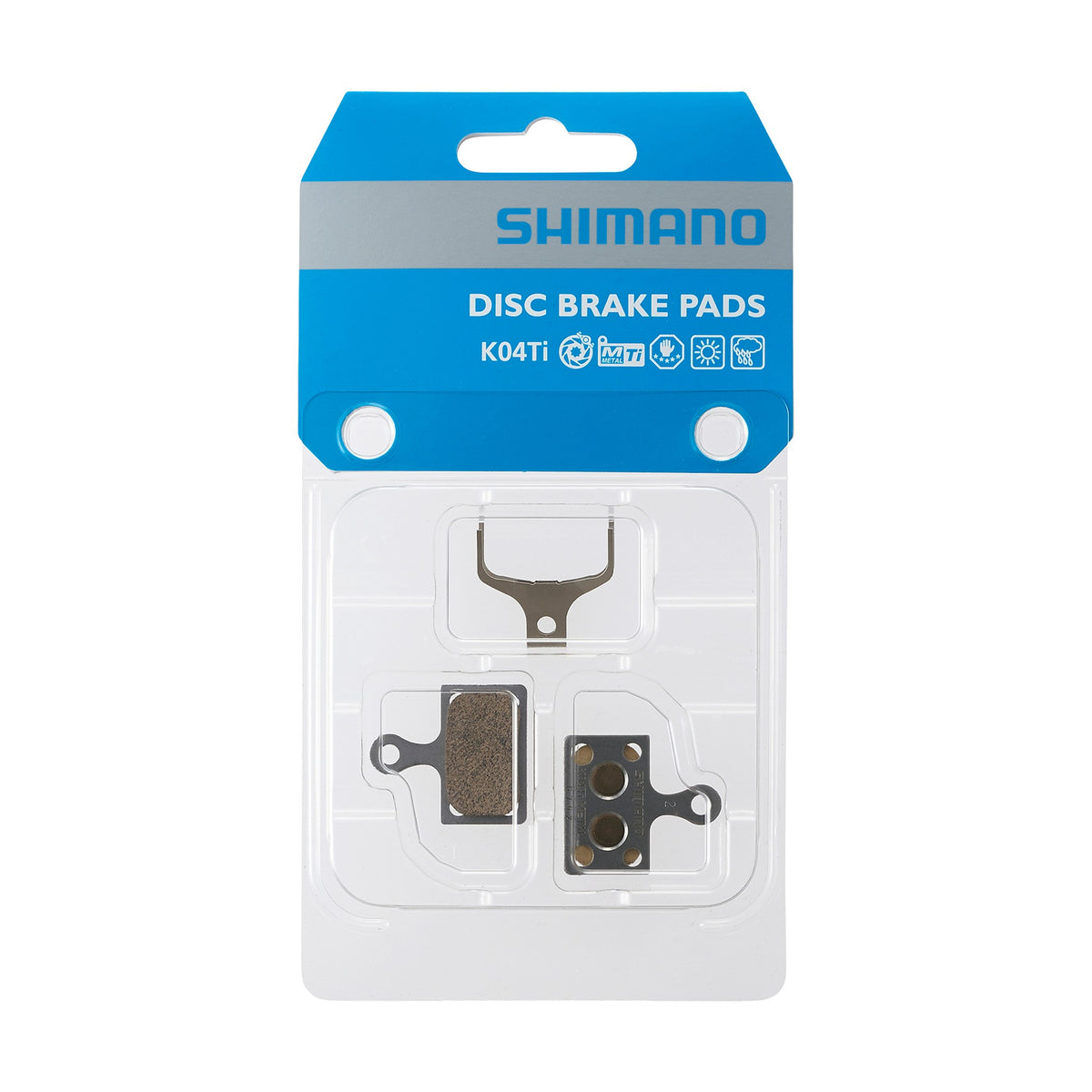 K04TI Metal Pad without Fin, with Spring, 1 Pair