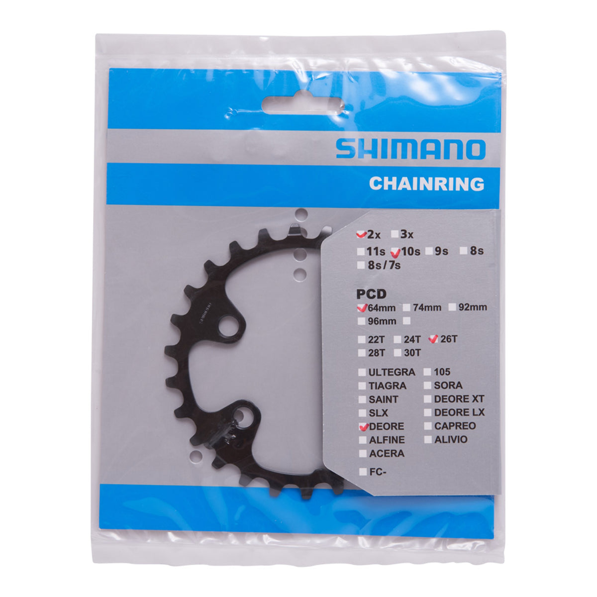 FC-M6000-2/B2 Chainring 26T-BF