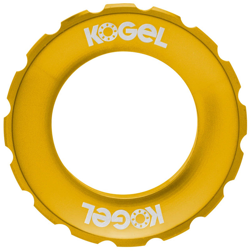 Kogel Bearings Center Lock Rotor Lockring Gold