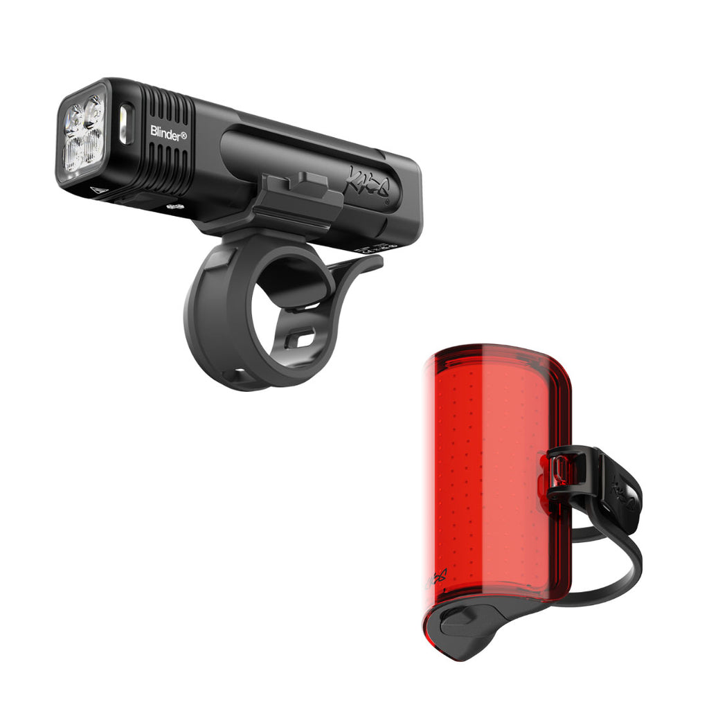 Knog Blinder 1000/Cobbler Reflex Lights Front/Rear SetBlk – Pro