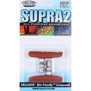 Kool Stop Supra 2 Pads Threaded - Salmon Pr