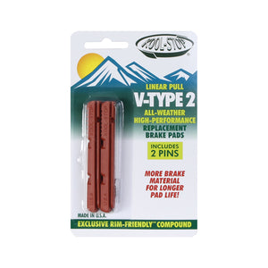 Kool Stop V-Type 2 Pads Salmon Pr