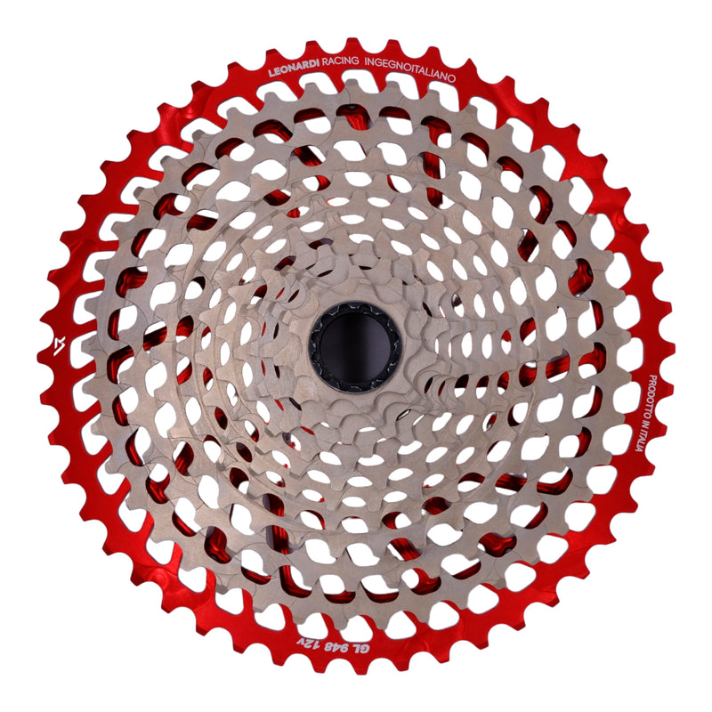 Leonardi General Lee 12sp Cassette 9-48t - Black/Red