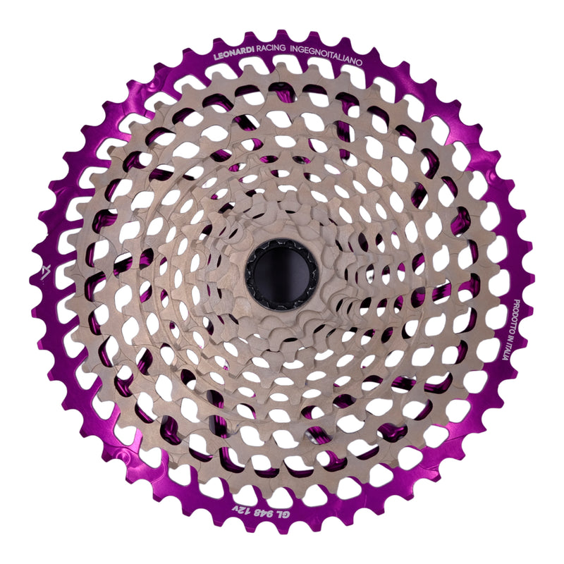 Leonardi General Lee 12sp Cassette 9-48t - Black/Purple