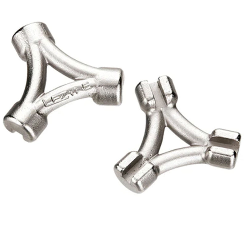 Lezyne 3-Way Triple Spoke Wrench 3.23 3.30 3.45mm: Silver