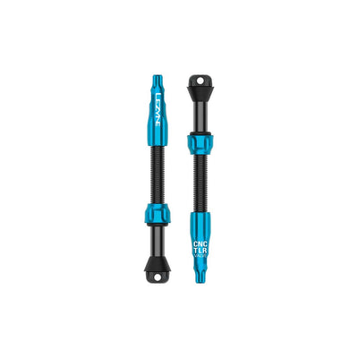 Lezyne CNC TLR Tubeless Valve Pro 60mm Blue Pair