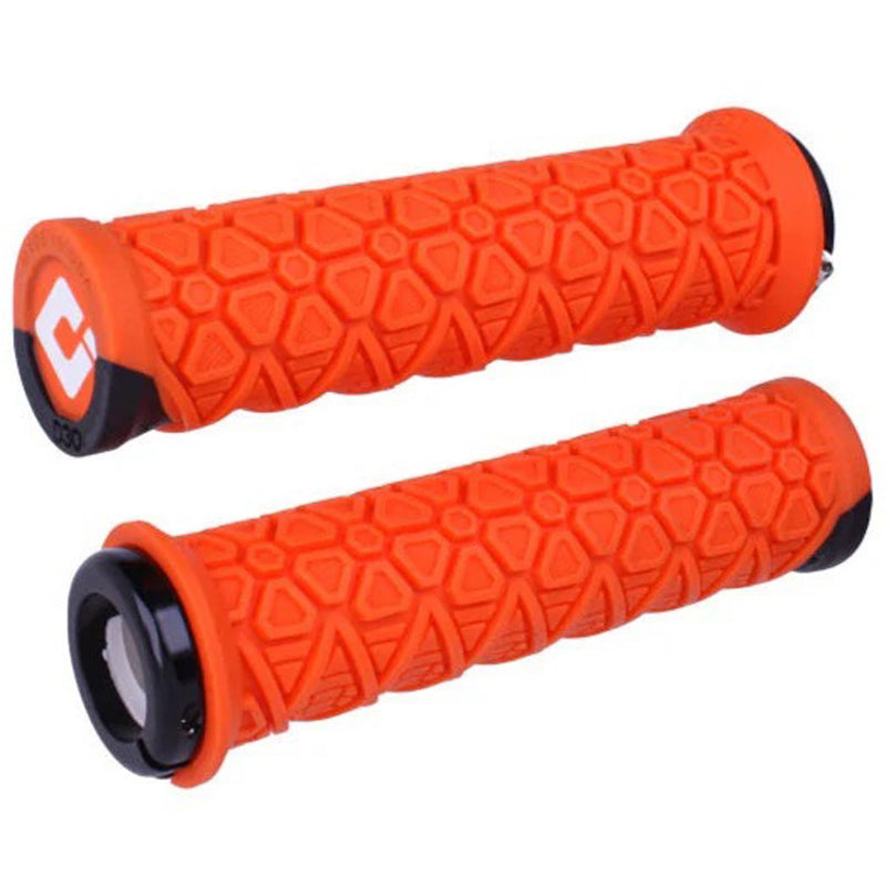 ODI Vanquish Grips - Orange/Black Lock-On