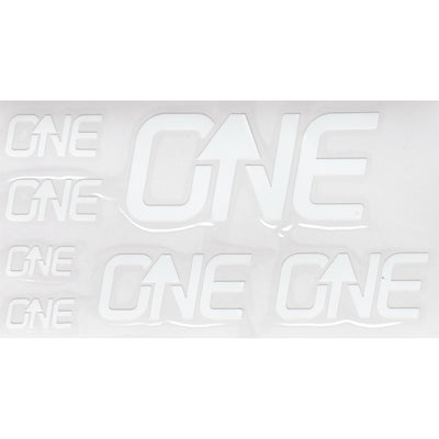 OneUp Components Riser Bar Decal Kit White