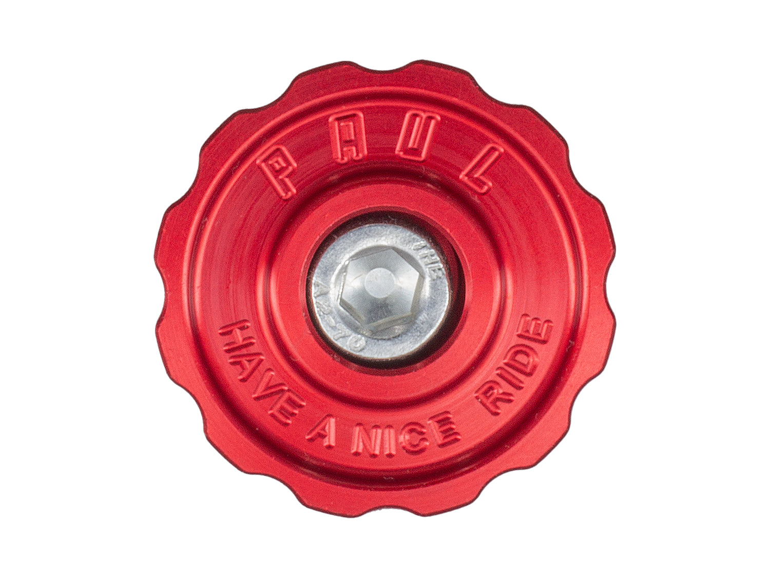 Paul Components Aluminum Top Cap Red