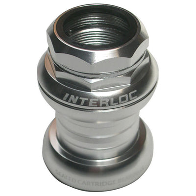 Interloc Racing Design Techno-Glide Headset 1" Threaded - Silver