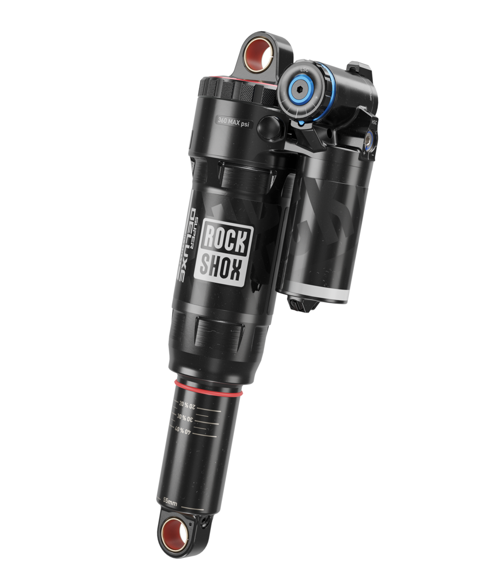 RockShox Super Deluxe Ultimate RC2T Rear Shock - 190 x 45 mm, Linear Air, 0 Neg/2 Pos Token, Reb 55 / Comp 30, L/O4, Standard, C2