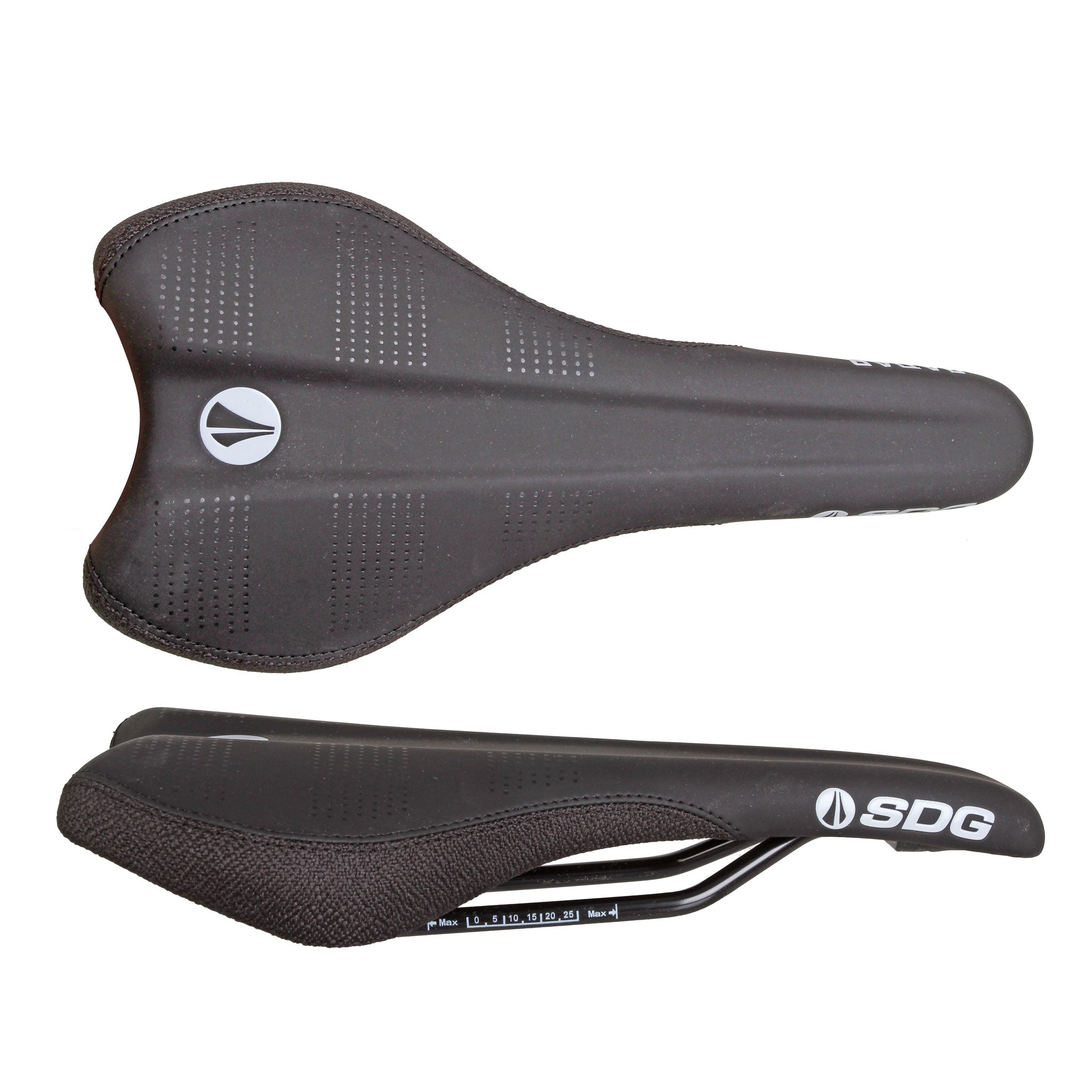 SDG Radar Mtn Saddle Steel Rails - Black