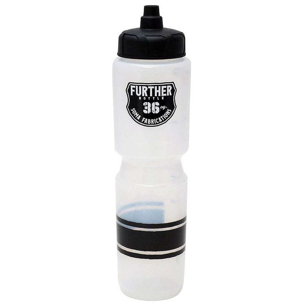 Soma Further Auto Valve Water Bottle Clear/Black - 36oz