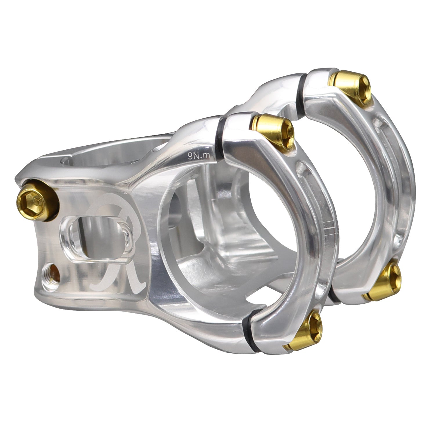 Spank Split 35 Rainier Beer Stem Silver with Gold Top Cap