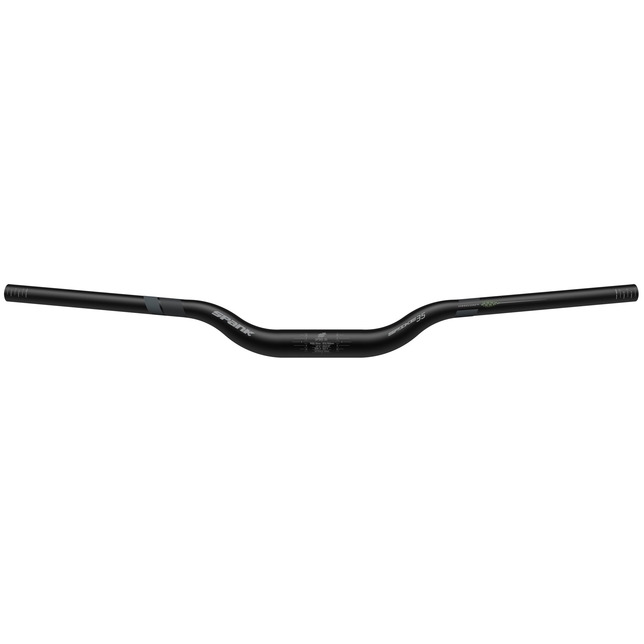 Spank Spike 35 Vibrocore Handlebar - 35mm Clamp 820mm 40mm Rise Black