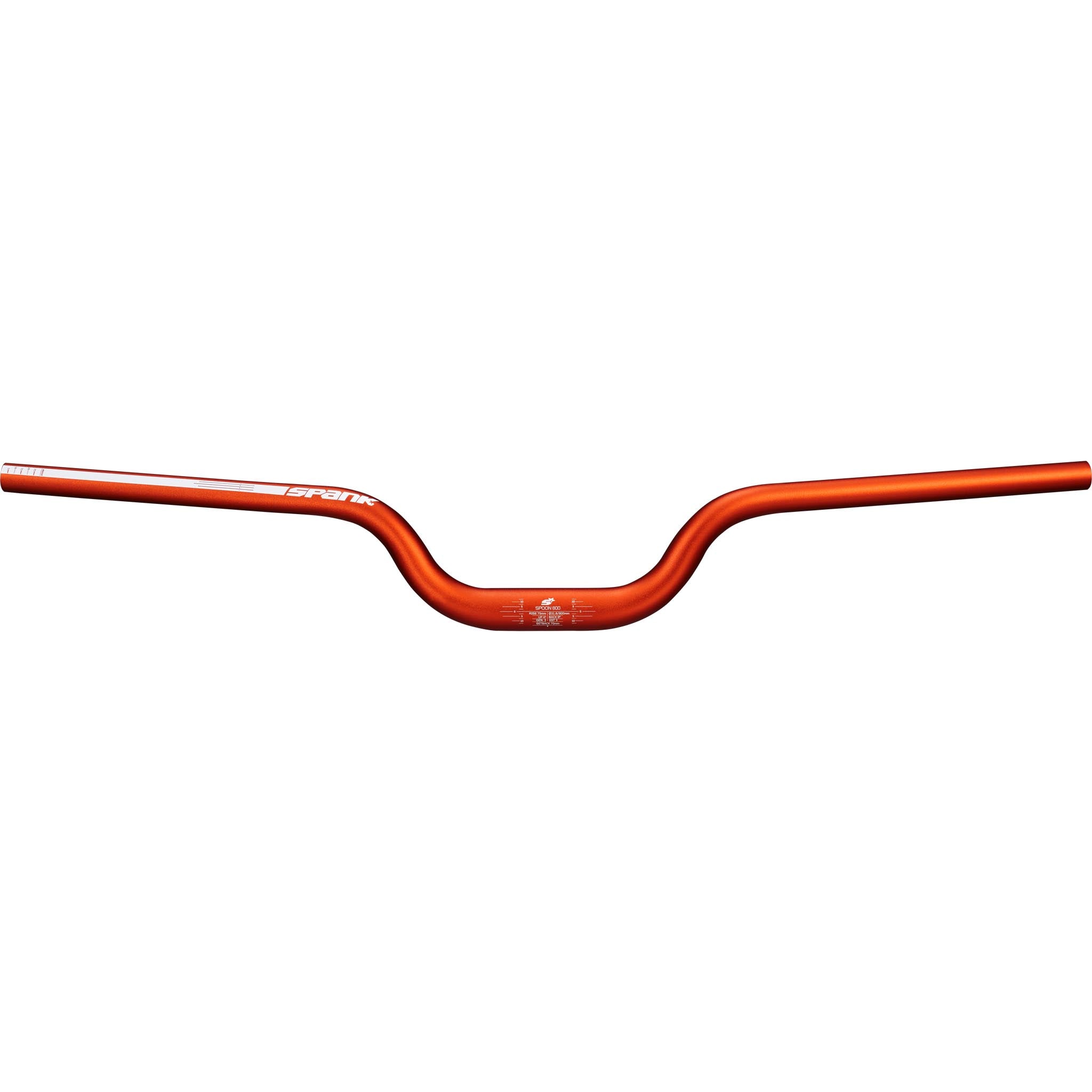 Spank Spoon 800 Handlebar - 31.8mm Clamp 800mm 75mm Rise Orange