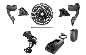 SRAM Force E1 X01 AXS Mullet Groupset - Force eTap HRD E1 Shifters, X01 AXS Rear Derailleur, Battery/Charger, Chain & Cassette