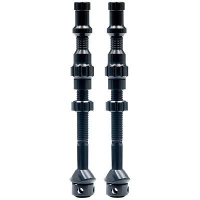 Stans Tubeless Exo-Core Valve Stems - Alloy Tall Black Pair