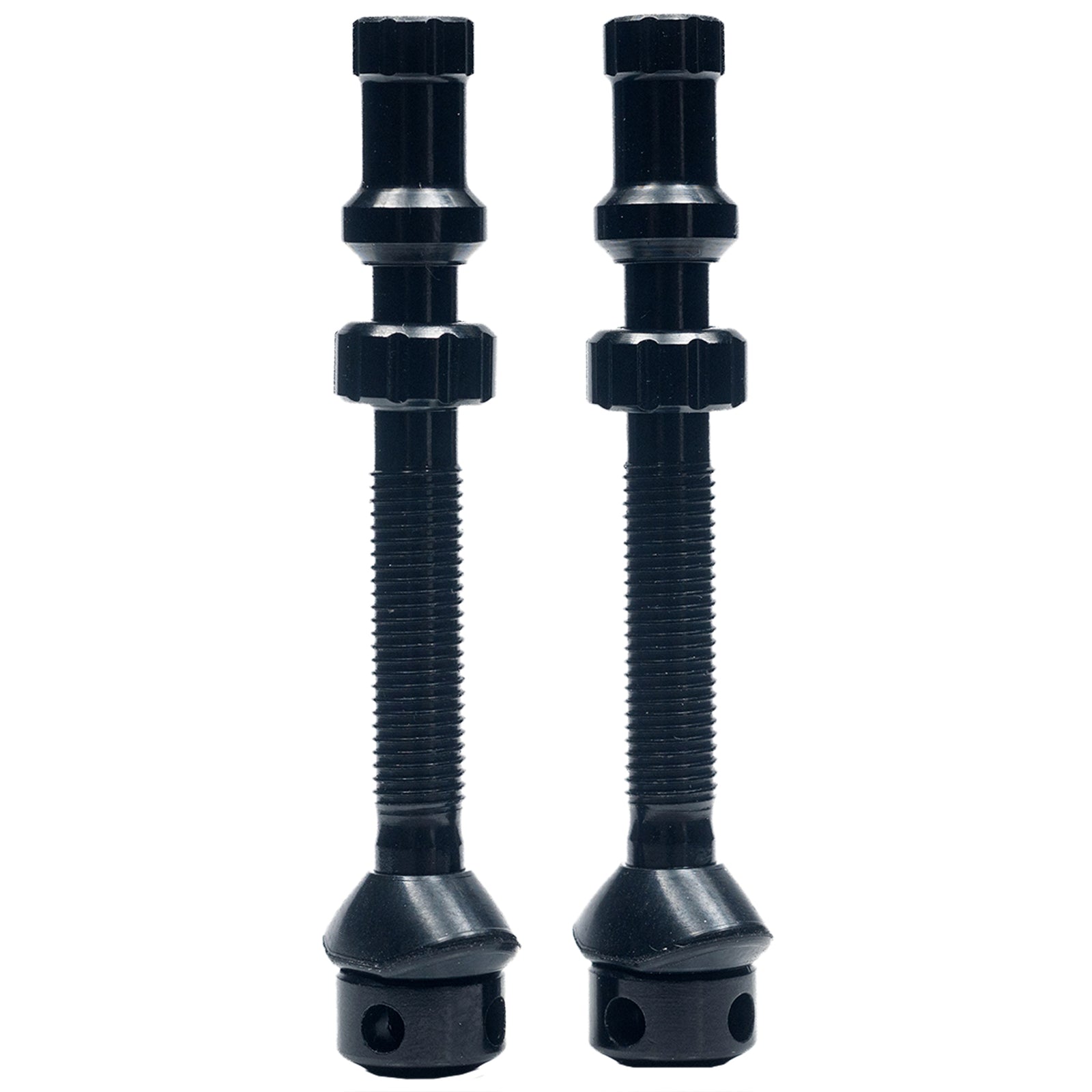 Stans Tubeless Universal+ Valve Stems - Alloy Medium Black Pair