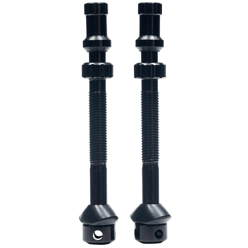 Stans Tubeless Universal+ Valve Stems - Alloy Tall Black Pair