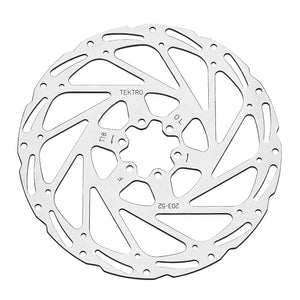 Tektro TR180-52 Disc Rotor - 180mm 6-Bolt 1.8mm Thickness For 2-Piston Calipers