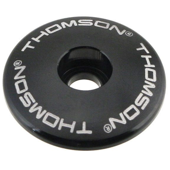 Thomson Aluminum Stem Cap 1-1/8" Black