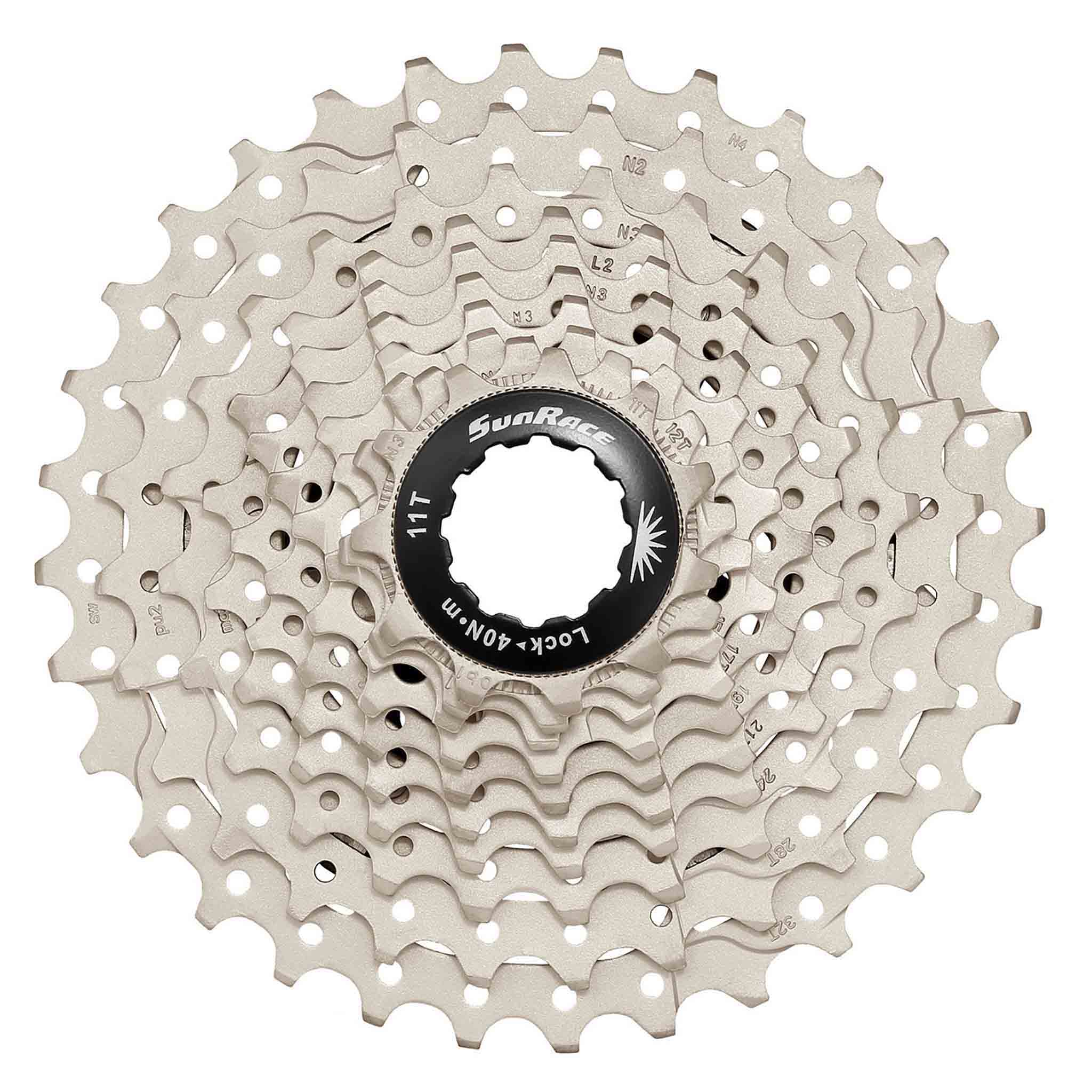 SunRace RS1 Cassette - 10 Speed 11-28t Silver