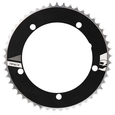 FSA NS Track Chainring 1x 50T Tooth Count 144BCD 5-Bolt Pattern 1/8" Chain Width – BLK