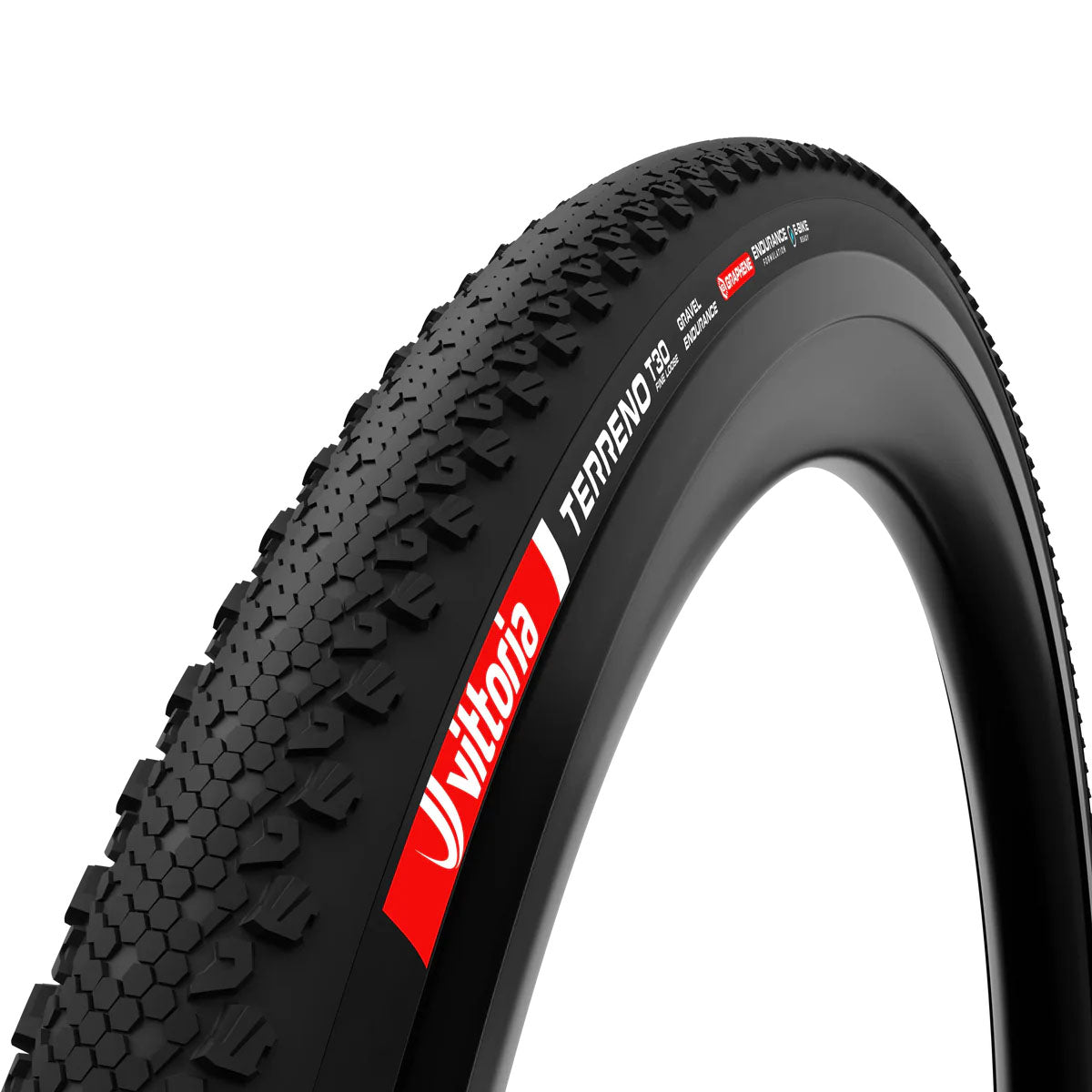 Vittoria Terreno T30 Fine Loose Tire - 700 x 40 Tubeless Folding BLK Gravel Endurance Graphene G2.0