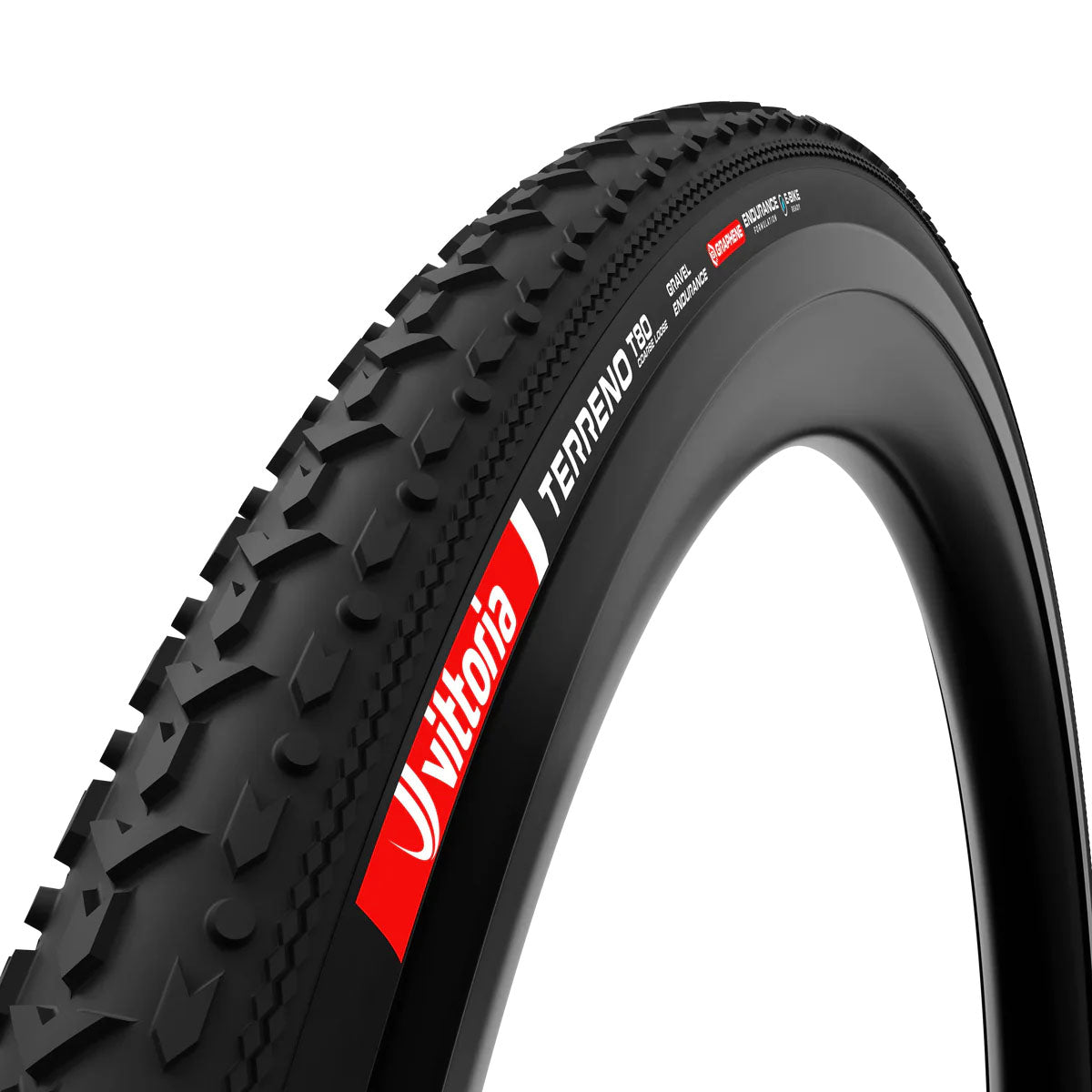 Vittoria Terreno T80 Coarse Loose Tire - 700 x 37 Tubeless Folding BLK Gravel Endurance Graphene G2.0