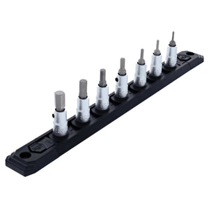 Wiha Tool Hex Socket Set 1/4" Drive Metric 2-8mm set/7