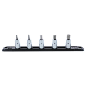 Wiha Tool Hex Socket Set 3/8" Drive Metric 4-10mm set/5
