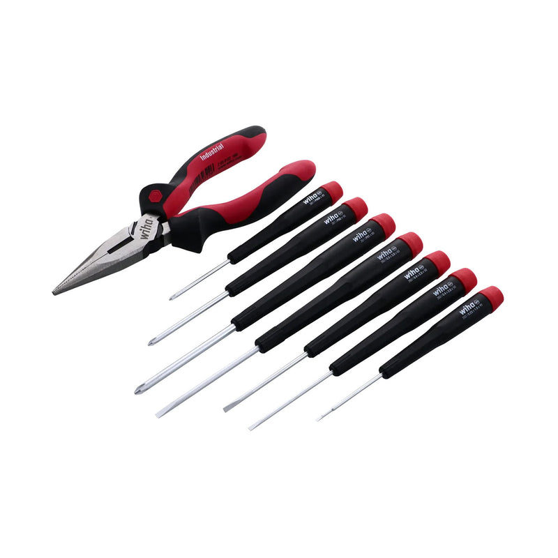 Wiha Tool Precision Slotted/Phillips Screwdrivers/Pliers8set NL