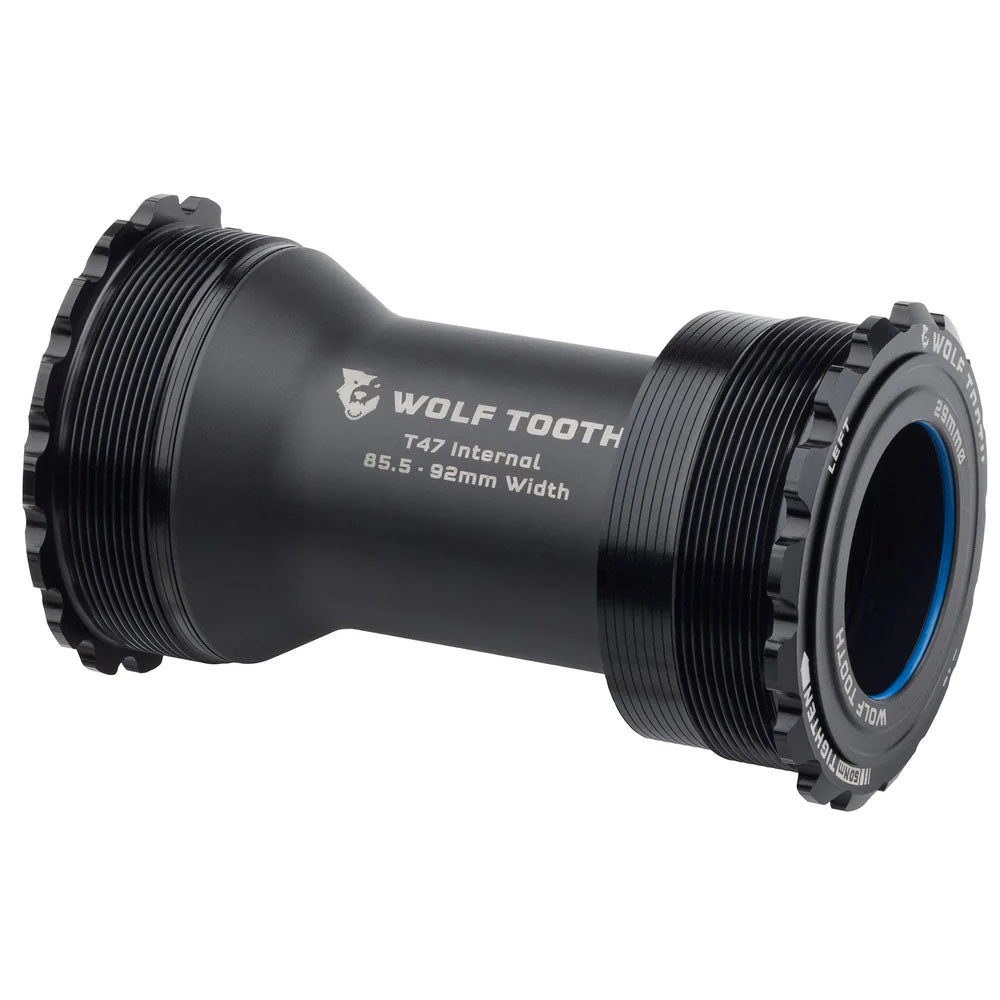 Wolf Tooth Bottom Bracket - T47 Inboard 85.5/92mm For 29mm Spindle Black
