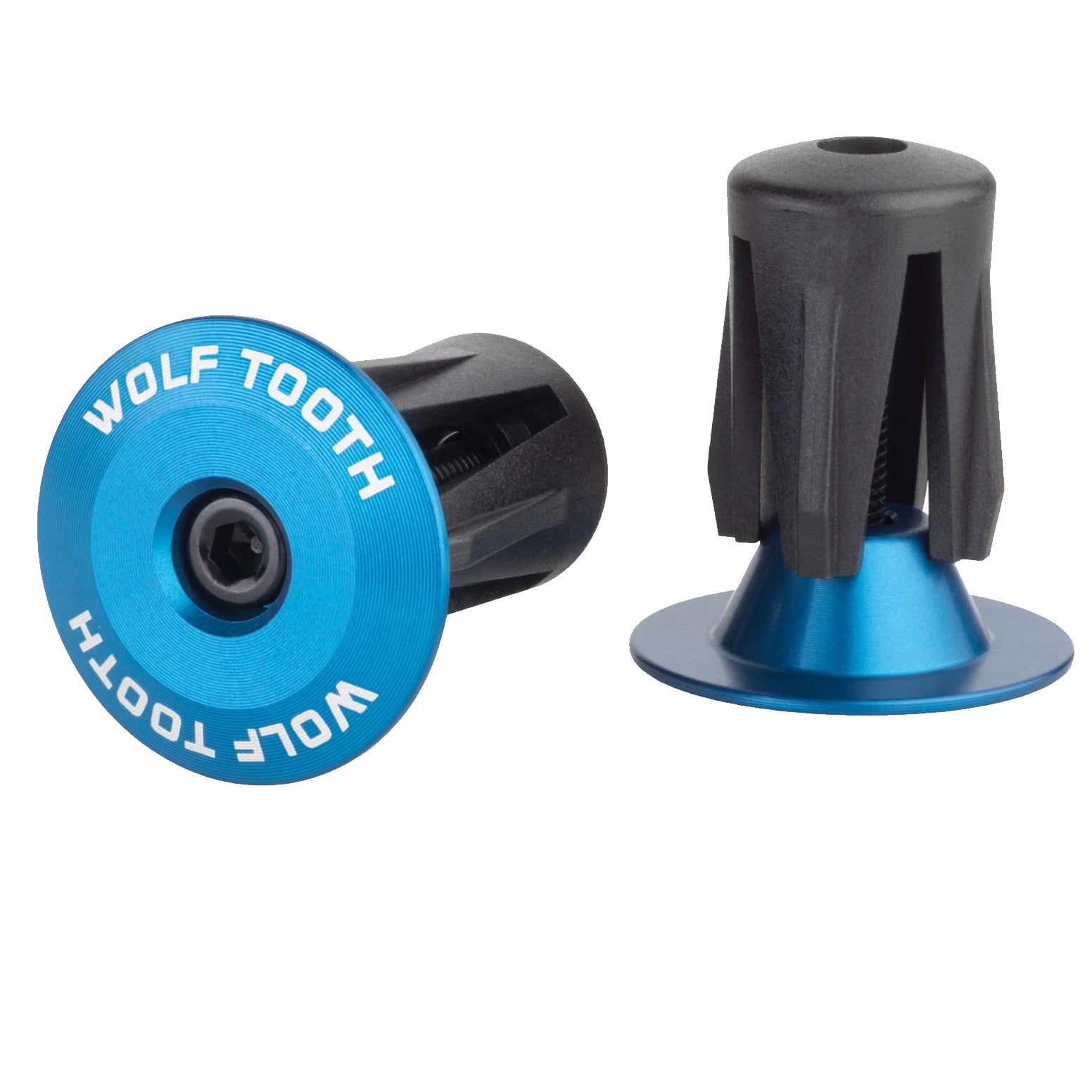 Wolf Tooth Alloy Bar End Plugs - Blue