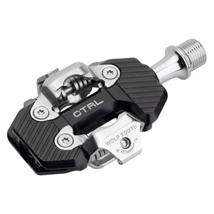 Wolf Tooth CTRL Trail Clipless Pedals - Dual Sided Clipless Alloy 9/16" BLK Pair Shimano SPD