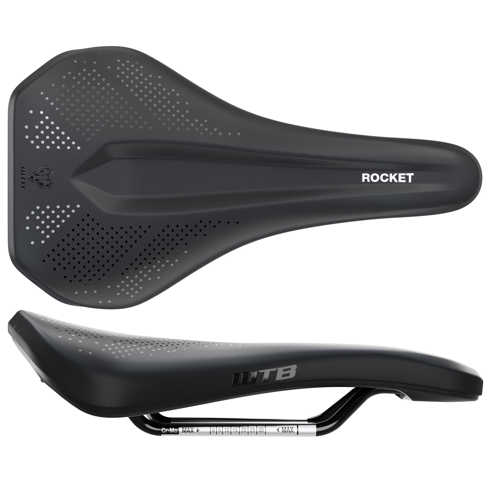 WTB Rocket Saddle - Chromoly Black Medium Fusion Form