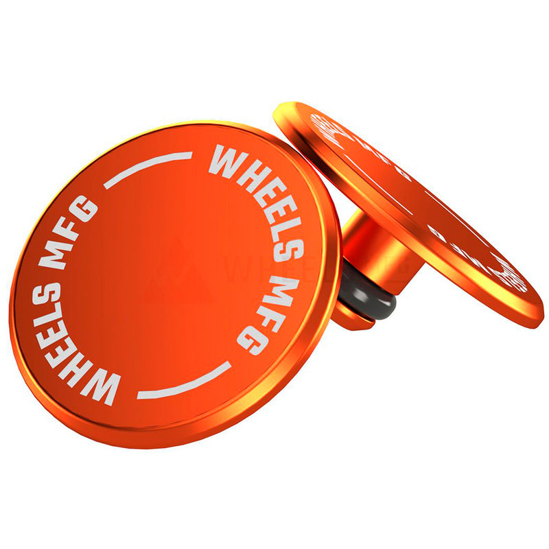 Wheels Manufacturing Wheels Manufacturing Standard Thru Axle Cap Set - Orange