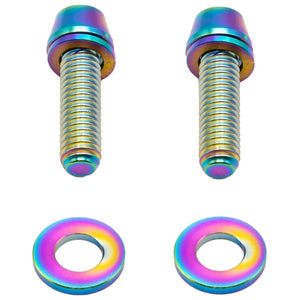 Better Bolts Titanium Post Mount Caliper Bolts Rainbow 2/Count