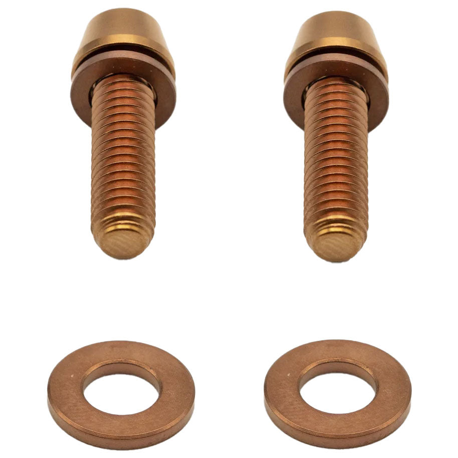 Better Bolts Titanium Post Mount Caliper Bolts Copper 2/Count