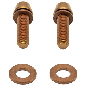 Better Bolts Titanium Post Mount Caliper Bolts Copper 2/Count