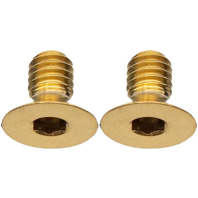 Better Bolts Titanium Flat Mount Bolt Kit 10mm Gold 2/Count