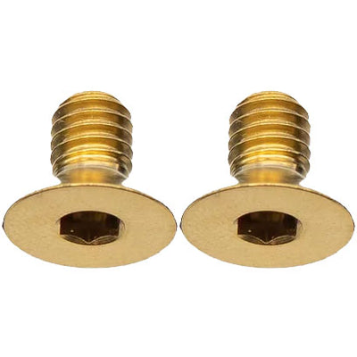 Better Bolts Titanium Flat Mount Bolt Kit 10mm Gold 2/Count