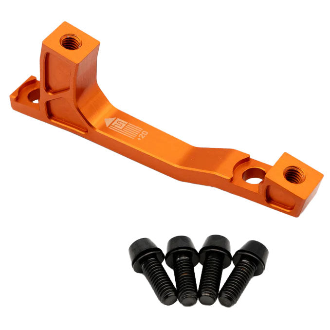 Freedom Coast Post Mount Brake Adapter 200mm+20 Orange